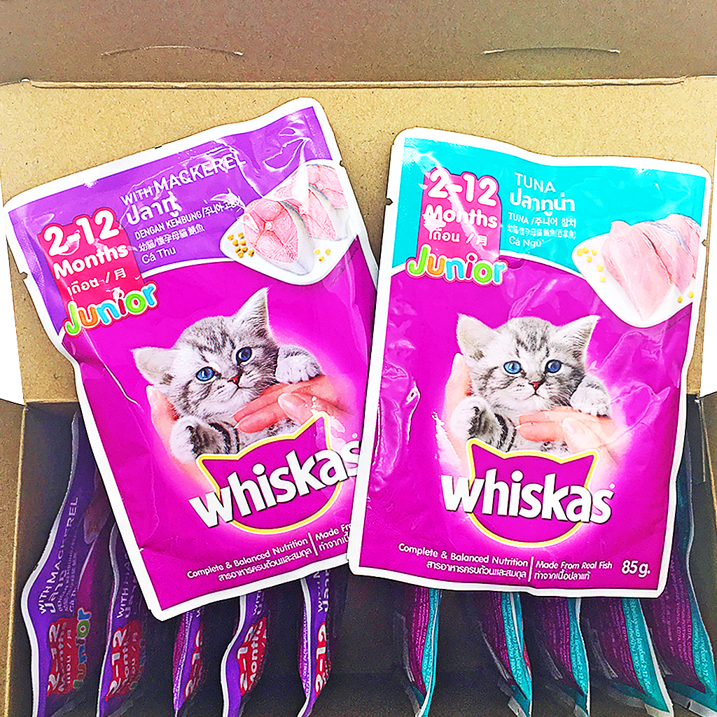 Whiskas junior tuna sachet on sale