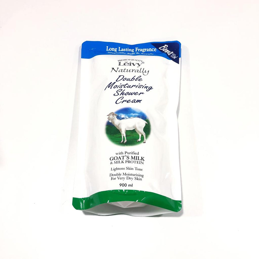 Leivy Naturally Shower Cream - Goat's Milk & Milk Protein (Refill) 900ML