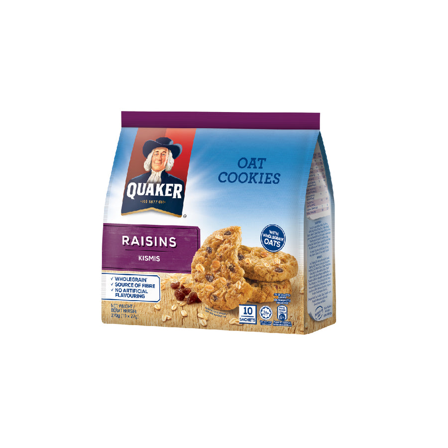 Quaker Oat Cookies Raisins 270g