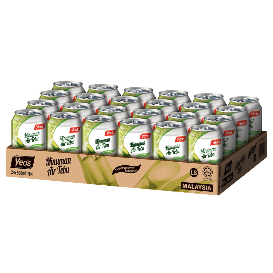 Yeo's  Sugar Cane Drink Can 24'S X 300ML