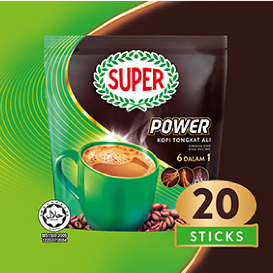 Super Power 6 in 1 Tongkat Ali Ginseng & Misai Kucing 20's x 30G