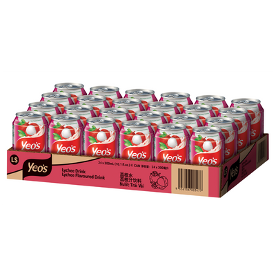 Yeo's Lychee Drink Can 24'S X 300ML