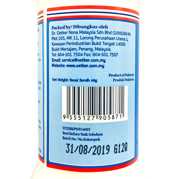 Dr.Oetker Nona Double Acting Baking Powder 60g BULKY