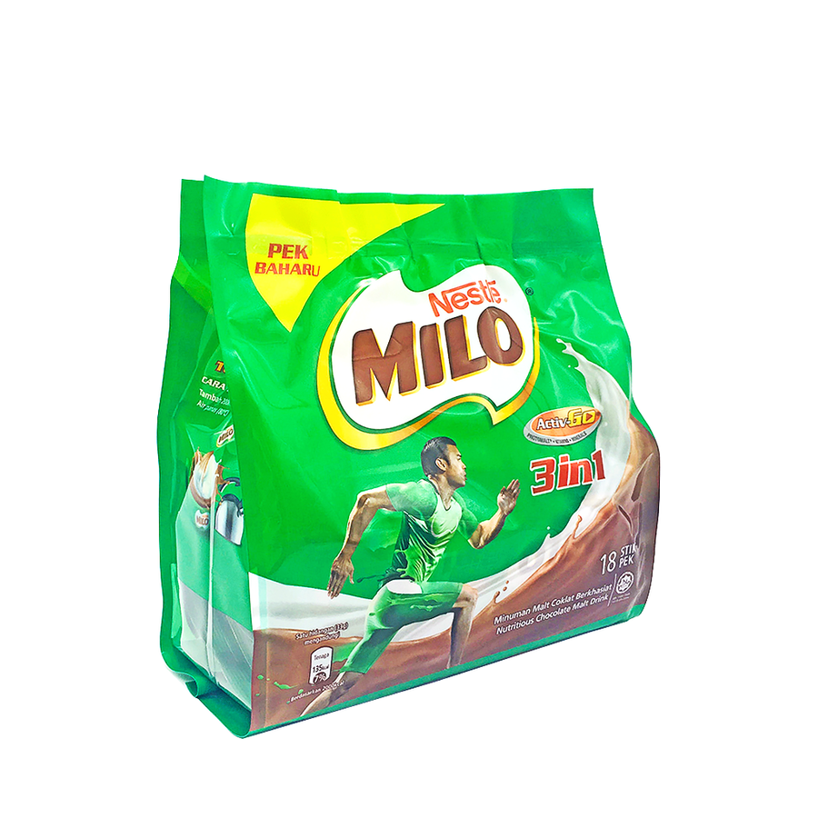 Milo 3 In 1 Original 18's x 33g