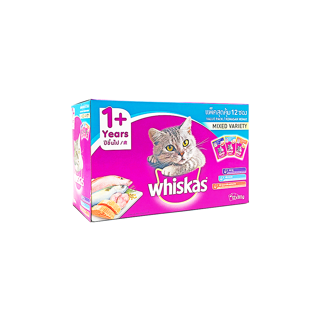 Whiskas mackerel & salmon on sale