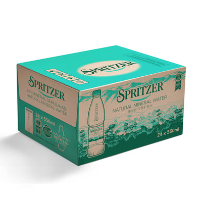 Spritzer Natural Mineral Water 24 x 550ML